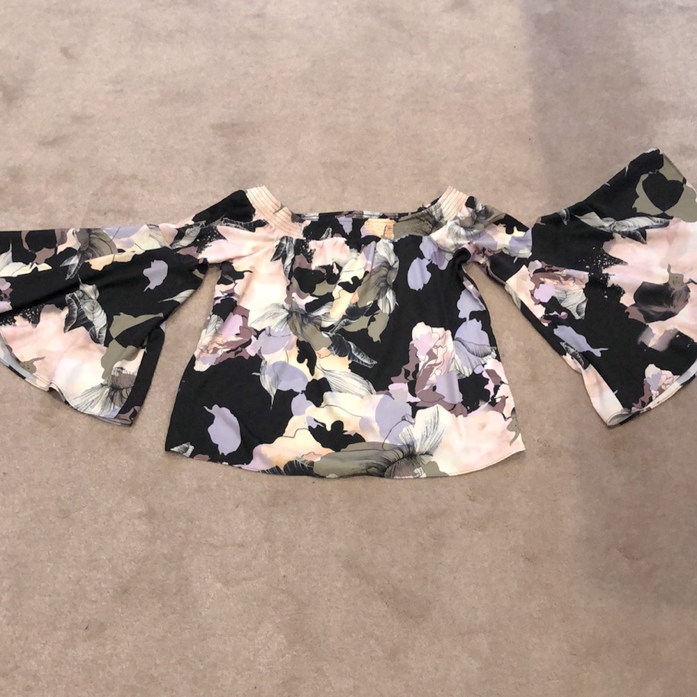 Bar III Bell Sleeve Top